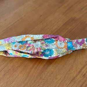 pistil Multicolor Floral Cotton Headband with Blue Logo Tab